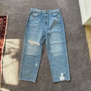 Veronica Beard Blake Crop Classic Straight Jeans